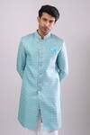 Arihant Rai Sinha Green Jacquard Designer Woven Sherwani And Pant Set at Aza Fashions Arihant Rai Sinha_Green Jacquard Designer Woven Sherwani And Pant Set _at_Aza_Fashions