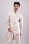Buy Arihant Rai Sinha Off White Embroidery Base Sherwani Set Online at Aza Fashions Buy_Arihant Rai Sinha_Off White Embroidery Base Sherwani Set _Online_at_Aza_Fashions