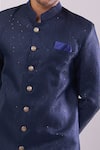 Buy Arihant Rai Sinha Navy Polyester, Viscose Sequins Blue Sequence Embroidered Sherwani Set Online at Aza Fashions Buy_Arihant Rai Sinha_Navy Polyester, Viscose Sequins Blue Sequence Embroidered Sherwani Set _Online_at_Aza_Fashions