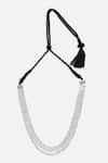 Shop_Dugran By Dugristyle_White Gold-plated Layered Necklace _at_Aza_Fashions