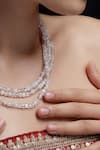 Dugran By Dugristyle_White Gold-plated Layered Necklace _Online_at_Aza_Fashions