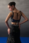 Buy_Angad Singh_Black Sequins V-neck Festive Lehenga Set 