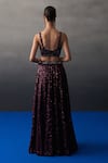 Shop_Angad Singh_Red Sequins Round Neck Crimson Lehenga Set _at_Aza_Fashions
