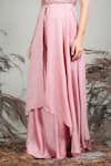 Shop_Rirasa_Pink Sequins, Embroidery Round Neck Hand Kurta With Sharara _Online_at_Aza_Fashions