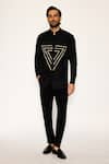 Buy_Ankit V Kapoor_Black Prism Path Axis Shirt _at_Aza_Fashions