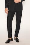 Ankit V Kapoor_Black Beads Obsidian Ray Tuxedo Set _Online_at_Aza_Fashions