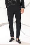 Ankit V Kapoor_Black Beads, Sequins Astral Mirage Tuxedo Set _Online_at_Aza_Fashions