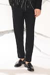 Ankit V Kapoor_Black Sequins, Embroidery Stellar Weave Tuxedo Set _Online_at_Aza_Fashions