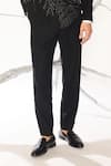 Ankit V Kapoor_Black Noir Bloom Tuxedo Set _Online_at_Aza_Fashions