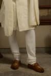 Ankit V Kapoor_Ivory Pearls Afreen Woven Silk Sherwani Set _Online_at_Aza_Fashions