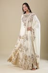 Buy Anamika Khanna Ivory Cotton Embroidery Round Neck Kurta Set Online at Aza Fashions Buy_Anamika Khanna_Ivory Cotton Embroidery Round Neck Kurta Set_Online_at_Aza_Fashions