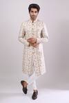 Buy Arihant Rai Sinha Off White Polyester, Viscose Embroidery Designer Sherwani Set at Aza Fashions Buy_Arihant Rai Sinha_Off White Polyester, Viscose Embroidery Designer Sherwani Set _at_Aza_Fashions