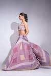 Buy_Shruti S_Purple Silk Sequins Sweetheart Neck Embroidered Lehenga Set _Online_at_Aza_Fashions