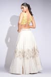 Shop_Shruti S_Off White Silk, Organza Sequins, Beads Butter Yellow Embroidered Lehenga Set _at_Aza_Fashions