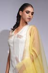 Buy_Shruti S_Off White Silk, Organza Zari V-neck Embroidered Kurta Sharara Set 