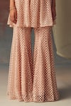 Shop_Twenty Nine_Blush Net Pink Designer Bootcut Pant _Online_at_Aza_Fashions