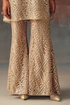 Buy_Twenty Nine_Gold Net Sequins Designer Bell Bottom Pant _Online_at_Aza_Fashions
