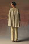 Shop_Twenty Nine_Green Dupion Sage Dupian Straight Pant _at_Aza_Fashions