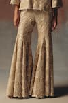 Shop_Twenty Nine_Gold Georgette Embroidery Bootcut Pant _Online_at_Aza_Fashions