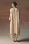 Shop_Twenty Nine_Off White Satin Moon Dust Dhoti Pant _at_Aza_Fashions