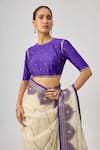 Buy_Priyal Prakash_Ivory Silk Organza, And Designer And _Online_at_Aza_Fashions
