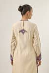 Priyal Prakash_Ivory Chanderi, Cotton, And Jaal And Violet _Online