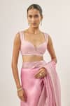 Priyal Prakash_Pink Silk Organza, Chanderi, Orchid _Online_at_Aza_Fashions