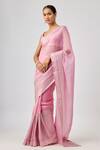 Shop_Priyal Prakash_Pink Silk Organza, Chanderi, Orchid _Online_at_Aza_Fashions