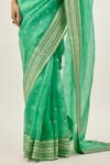 Priyal Prakash_Green Silk _at_Aza_Fashions