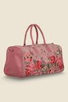 Buy_PickAleaf_Pink Embroidery The Petal Eden Duffel Bag _Online_at_Aza_Fashions