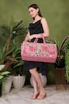 Buy_PickAleaf_Pink Embroidery The Petal Eden Duffel Bag 
