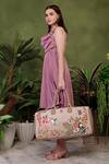 Shop_PickAleaf_Beige Embroidery Mystic Garden Duffel Bag 