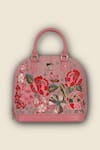 PickAleaf_Pink Embroidery Petal Eden Hand Bag _Online_at_Aza_Fashions