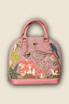 Shop_PickAleaf_Pink Embroidery Paradise Handbag _at_Aza_Fashions