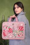 Buy_PickAleaf_Pink Designer Petal Eden Laptop Bag 
