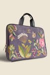 Shop_PickAleaf_Purple Violet Valley Embroidered Laptop Bag _at_Aza_Fashions
