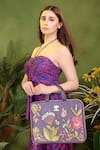 Buy_PickAleaf_Purple Violet Valley Embroidered Laptop Bag _Online_at_Aza_Fashions
