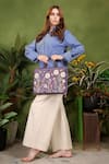 Buy_PickAleaf_Purple Daisy Dream Embroidered Laptop Bag _Online_at_Aza_Fashions