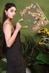 PickAleaf_Olive Green Waves Designer Laptop Bag _at_Aza_Fashions