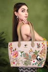 Buy_PickAleaf_Beige Embroidery Mystic Garden Tote Bag _at_Aza_Fashions