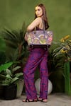 Buy_PickAleaf_Purple Embroidery Violet Valley Tote Bag 