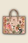 PickAleaf_Beige Embroidery Mystic Garden Shoulder Bag _Online_at_Aza_Fashions