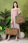 Buy_PickAleaf_Olive Green Embroidery Autumn Whisper Shoulder Bag 