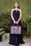 Shop_PickAleaf_Purple Embroidery Daisy Dream Shoulder Bag _Online_at_Aza_Fashions