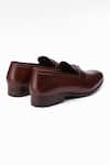 Buy_Dapper Shoes_Brown Handmade Split Toe Penny Loafers _Online_at_Aza_Fashions