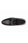 Buy_Dapper Shoes_Black Crocodile Horsebit Loafers _Online_at_Aza_Fashions