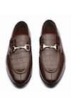Dapper Shoes_Brown Crocodile Horsebit Loafers _at_Aza_Fashions