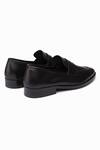 Dapper Shoes_Black Soft Unlined Penny Loafers _Online_at_Aza_Fashions