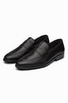 Shop_Dapper Shoes_Black Soft Unlined Penny Loafers _at_Aza_Fashions
