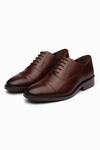 Shop_Dapper Shoes_Brown Cap Toe Oxford Shoes _at_Aza_Fashions